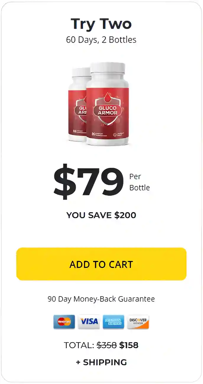 Gluco Armor 2 bottles pricing